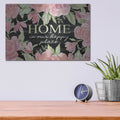 'Home is Our Happy Place' by Cindy Jacobs – Metal Wall Art, 16x12 room view