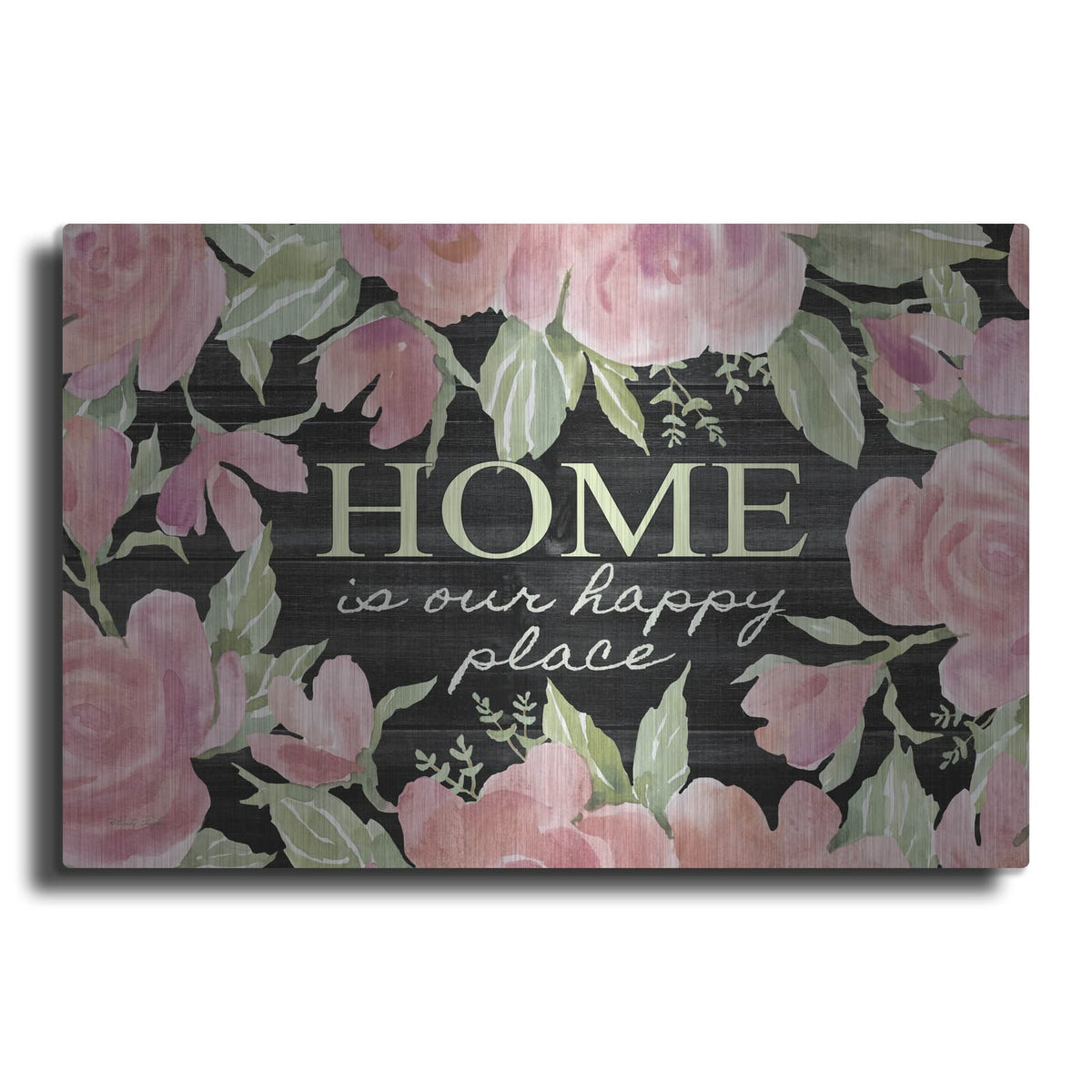 'Home is Our Happy Place' by Cindy Jacobs – Metal Wall Art