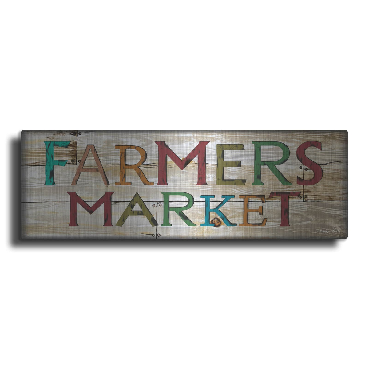 'Farmer's Market Colorful' by Cindy Jacobs – Metal Wall Art