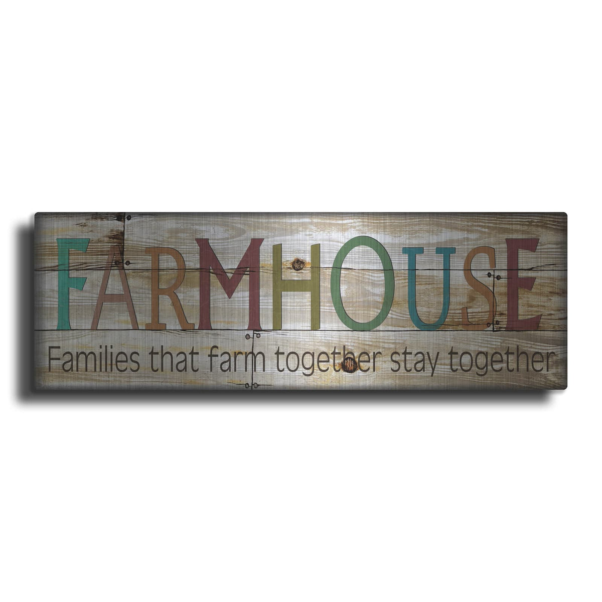 'Farmhouse Colorful' by Cindy Jacobs – Metal Wall Art
