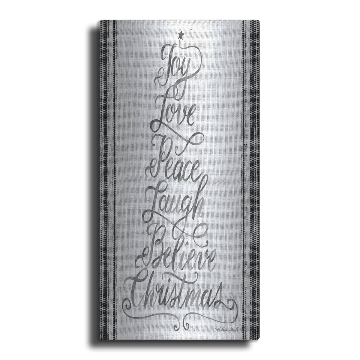 'Christmas Word Tree' by Cindy Jacobs – Metal Wall Art