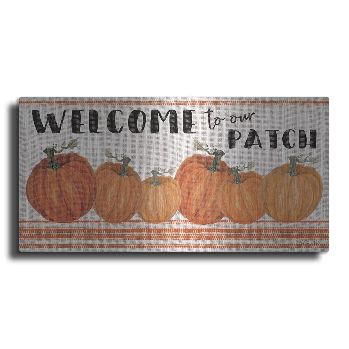 'Welcome to Our Pumpkin Patch' by Cindy Jacobs – Metal Wall Art