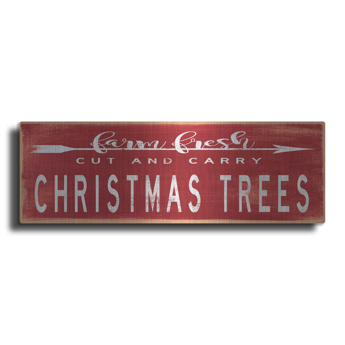 'Christmas Trees Sign' by Cindy Jacobs – Metal Wall Art