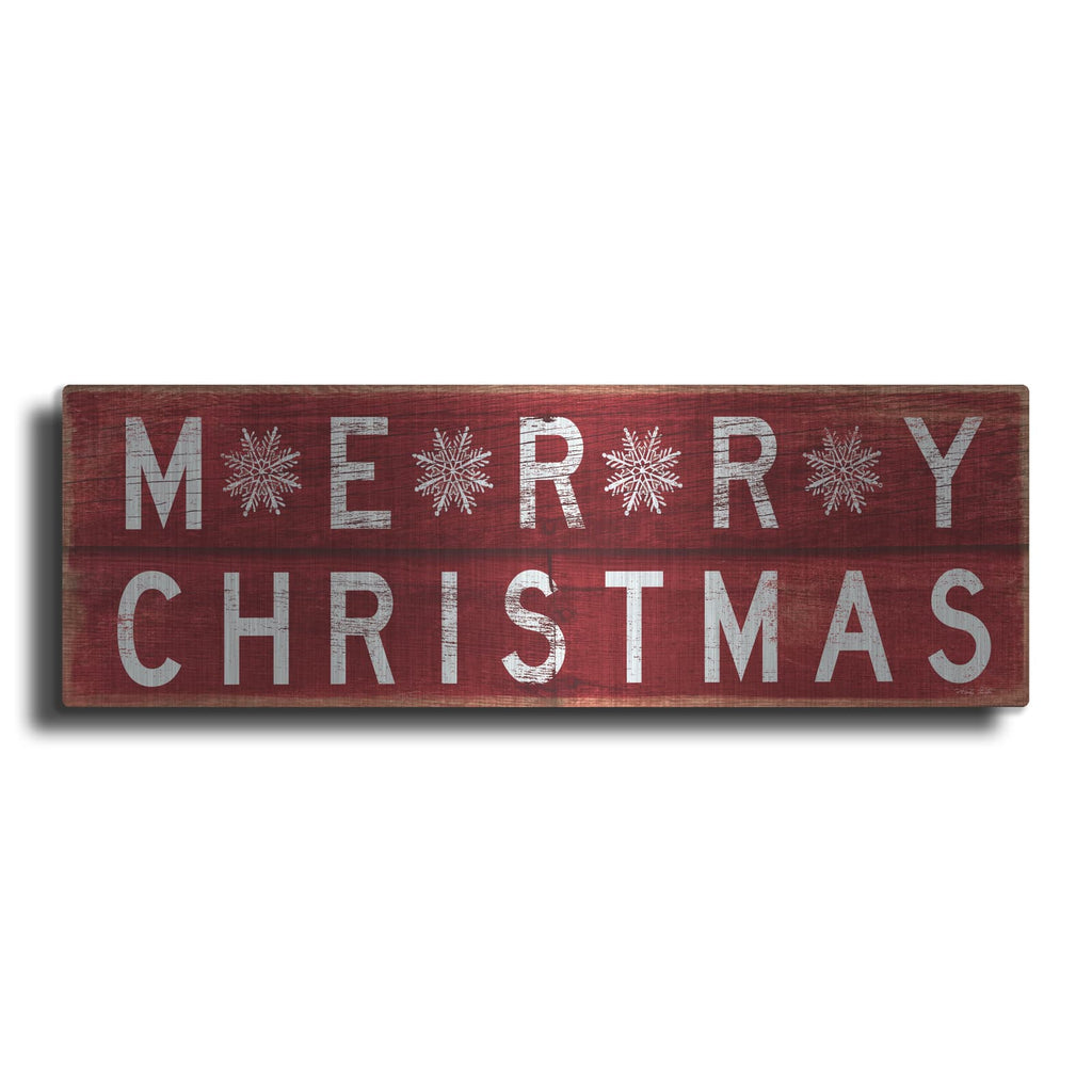 'Merry Christmas Sign 2' by Cindy Jacobs – Metal Wall Art