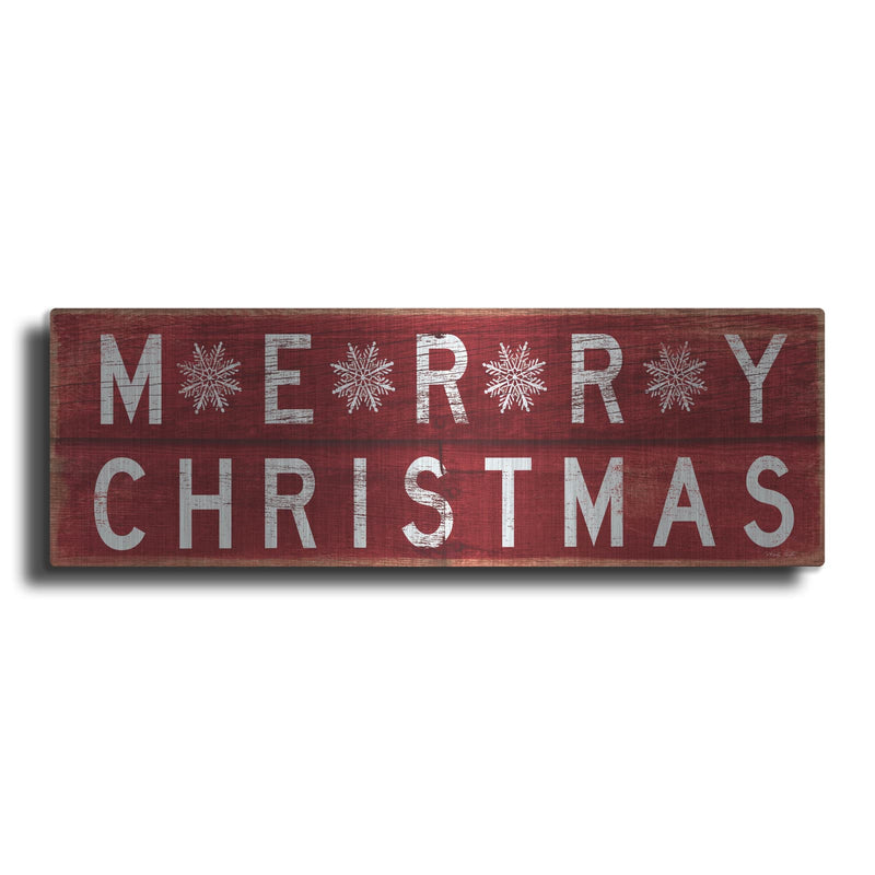 'Merry Christmas Sign 2' by Cindy Jacobs – Metal Wall Art