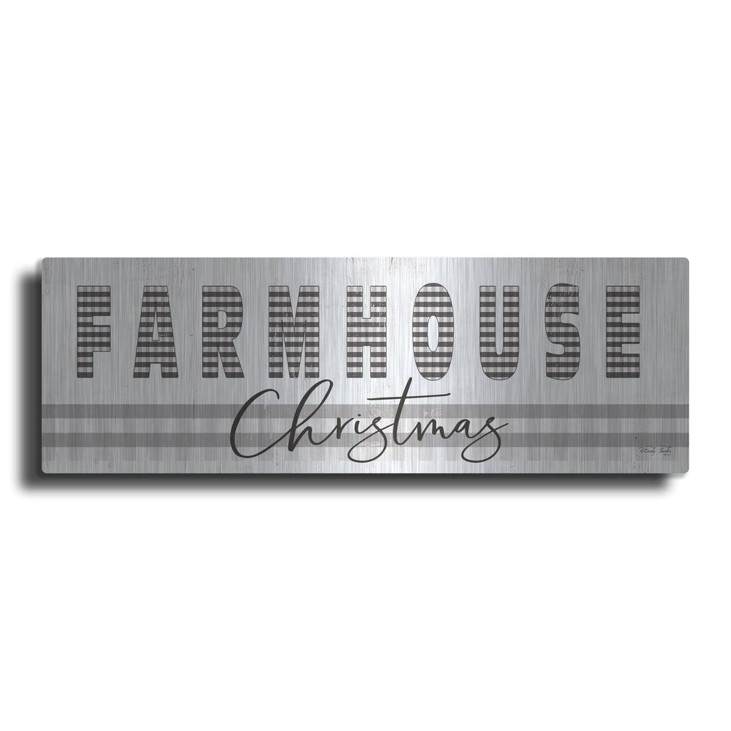 'Farmhouse Christmas' by Cindy Jacobs – Metal Wall Art
