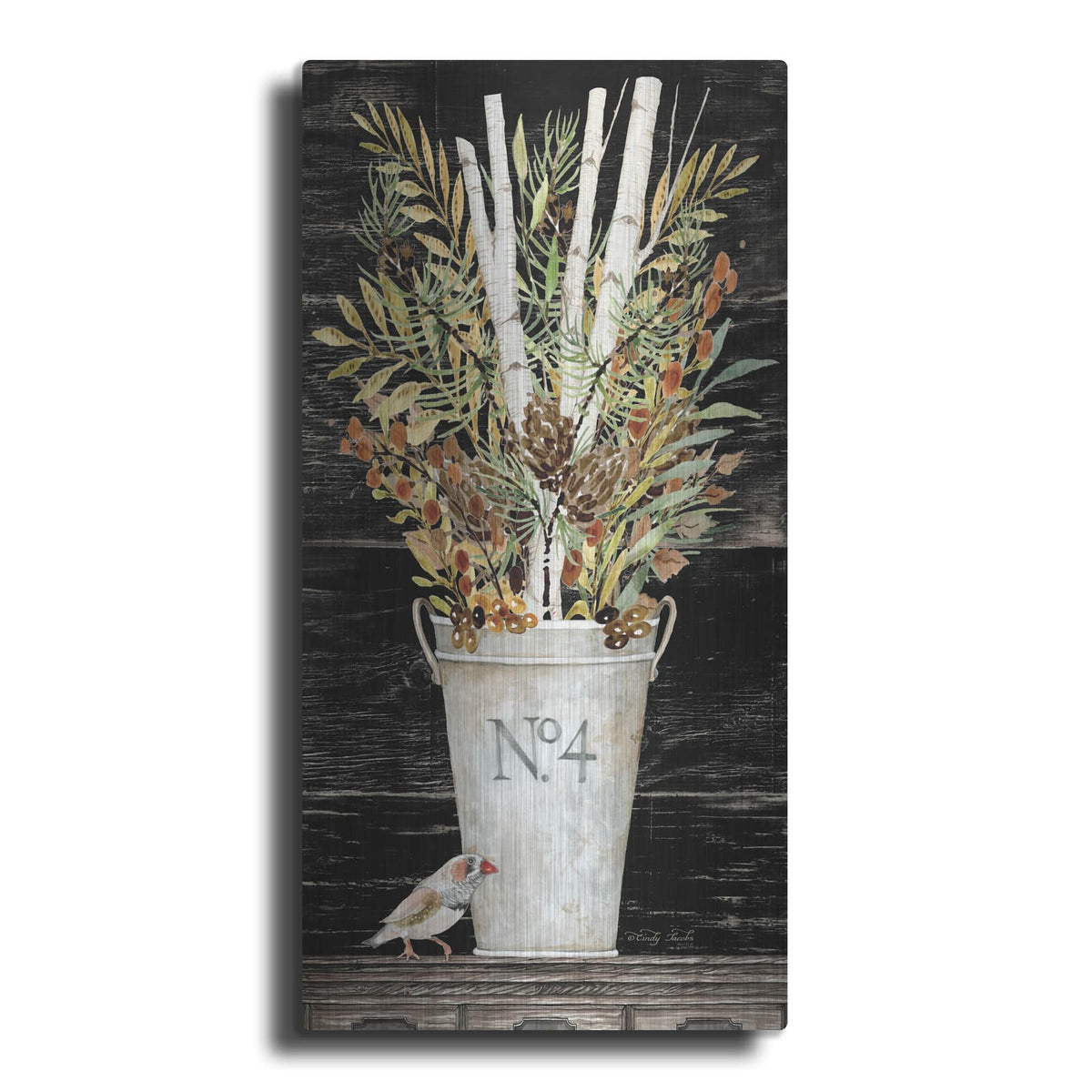 'Fall No. 4 Bouquet' by Cindy Jacobs – Metal Wall Art