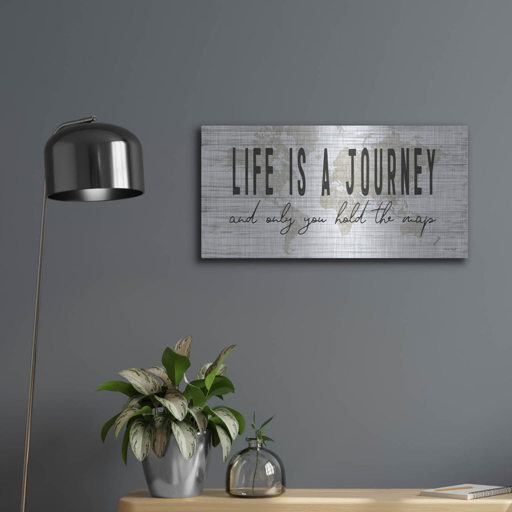 'Life is a Journey' by Cindy Jacobs – Metal Wall Art, 24x12 room view