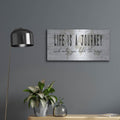 'Life is a Journey' by Cindy Jacobs – Metal Wall Art, 24x12 room view
