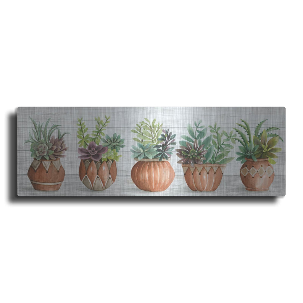 'Terracotta Pots I' by Cindy Jacobs – Metal Wall Art