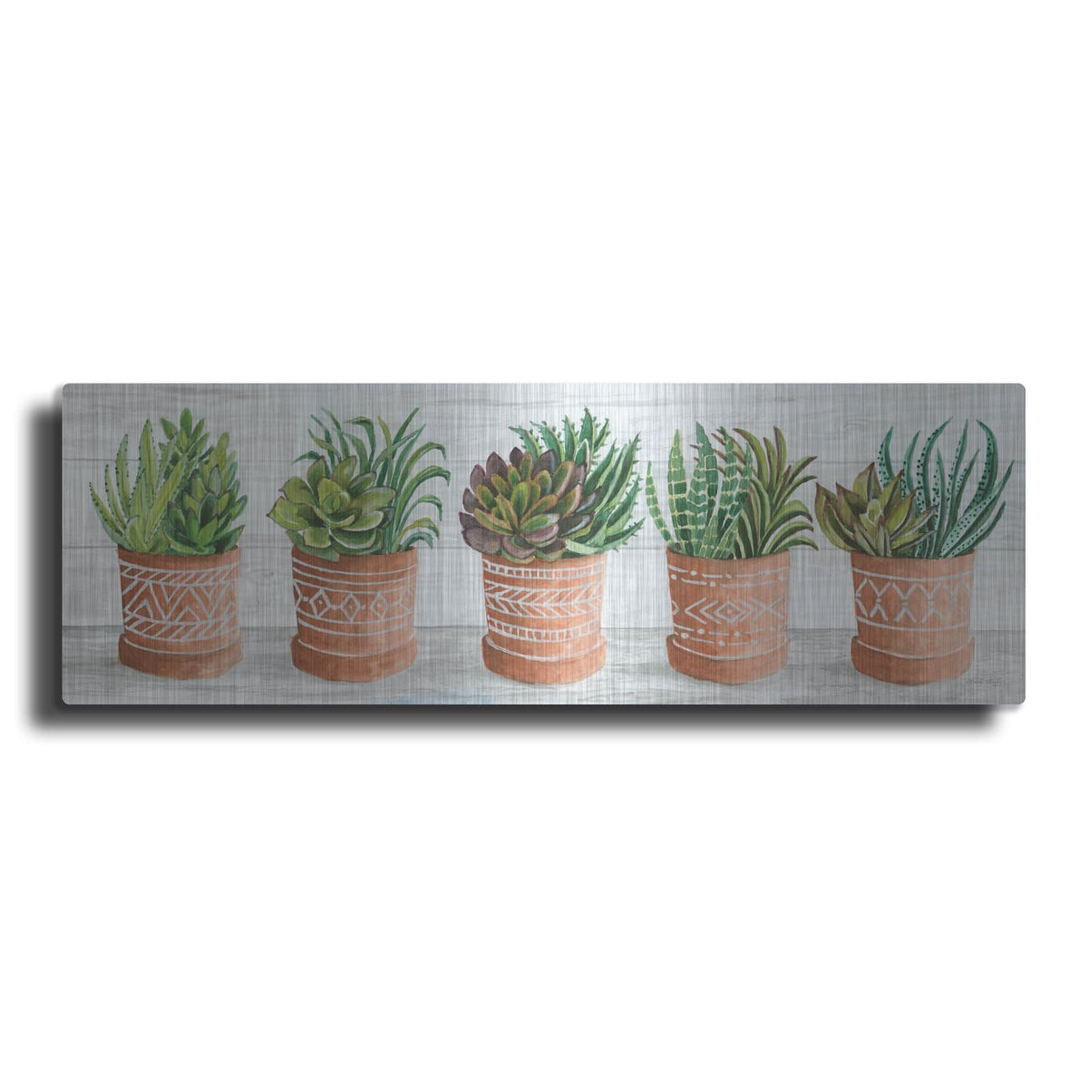 'Terracotta Pots II' by Cindy Jacobs – Metal Wall Art