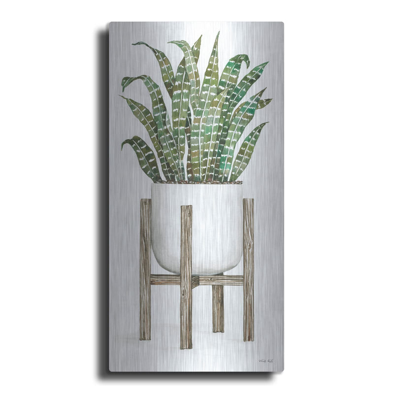 'White Pots on Stands III' by Cindy Jacobs – Metal Wall Art