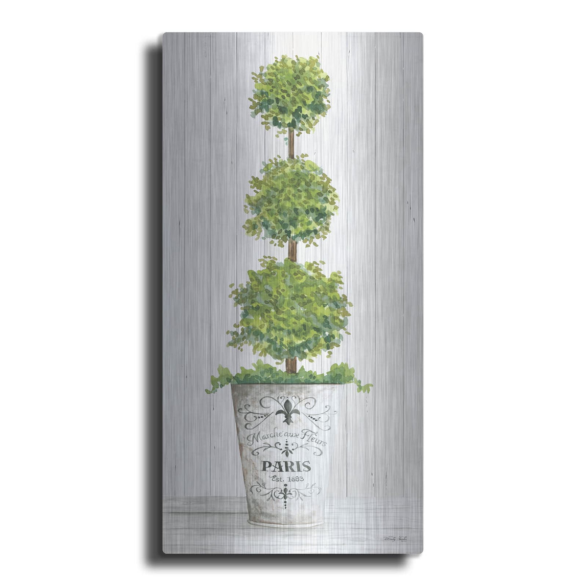 'Topiary Paris' by Cindy Jacobs – Metal Wall Art