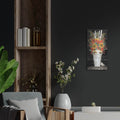 'No. 4 Fall Flowers and Birch 2' by Cindy Jacobs – Metal Wall Art, 12x24 room view