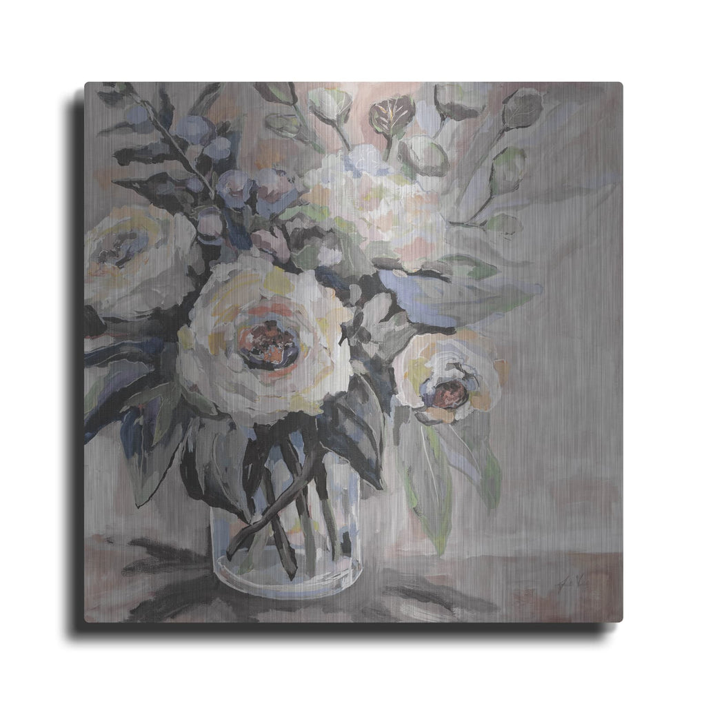 'Delighted Greige' by Jeanette Vertentes – Metal Wall Art
