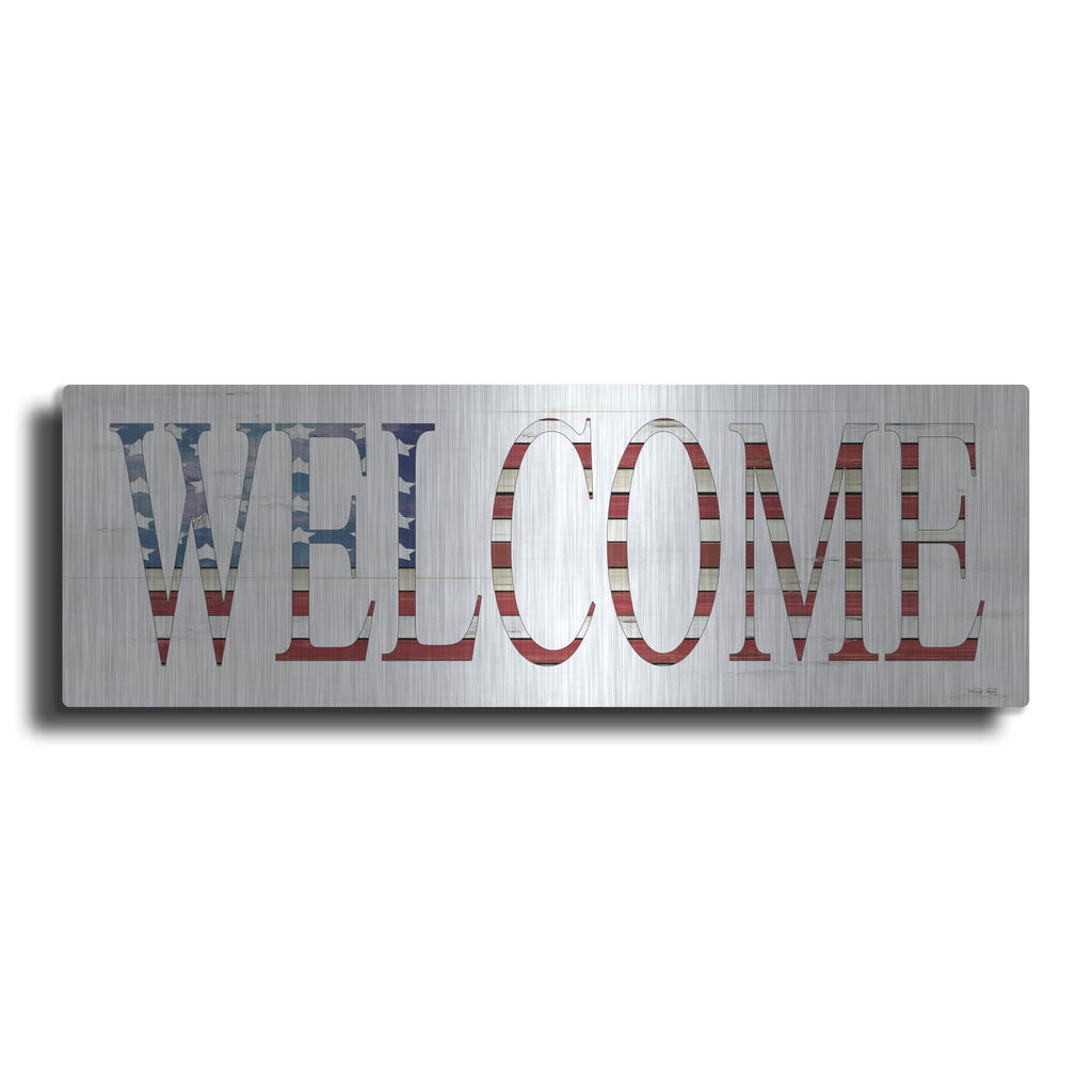 'Patriotic Welcome' by Cindy Jacobs – Metal Wall Art