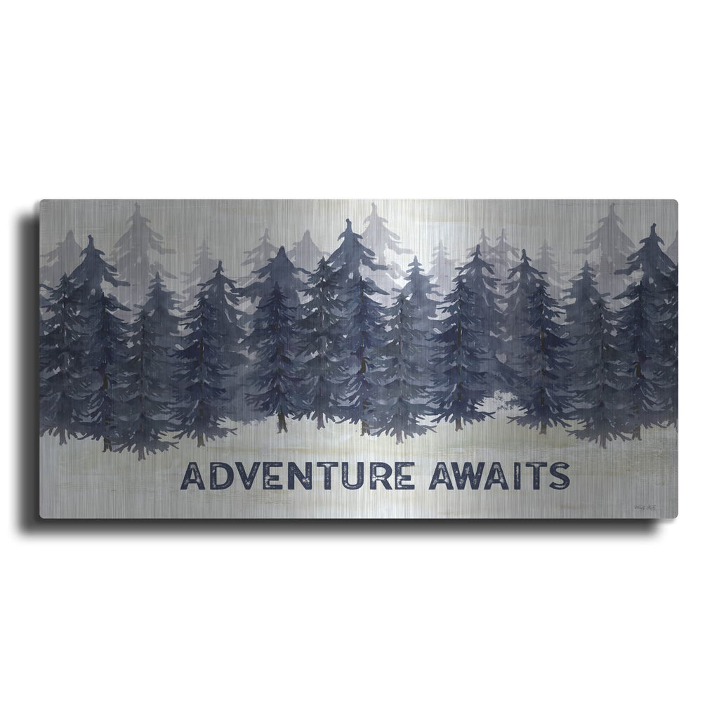 'Navy Trees Adventure' by Cindy Jacobs – Metal Wall Art