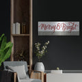 'Merry & Bright Gingham' by Cindy Jacobs – Metal Wall Art, 36x12 room view