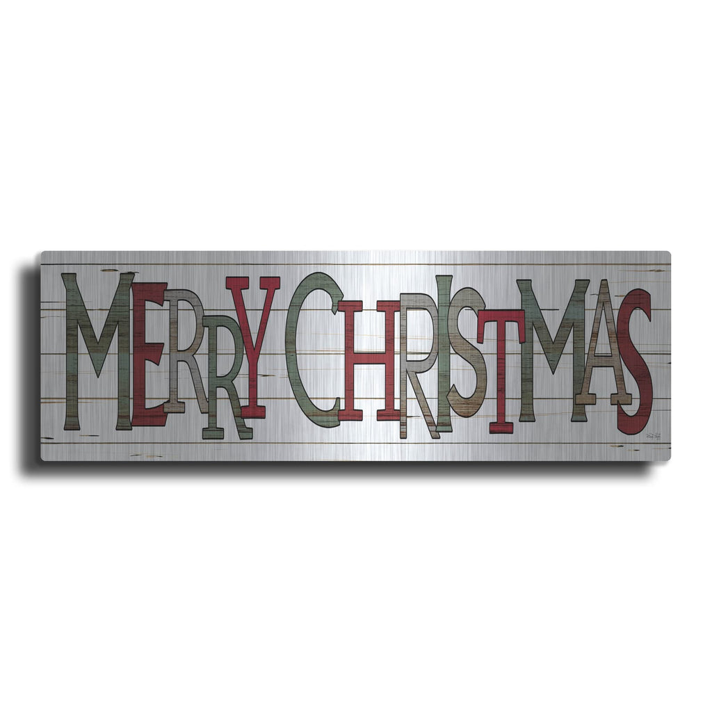 'Merry Christmas Sign' by Cindy Jacobs – Metal Wall Art