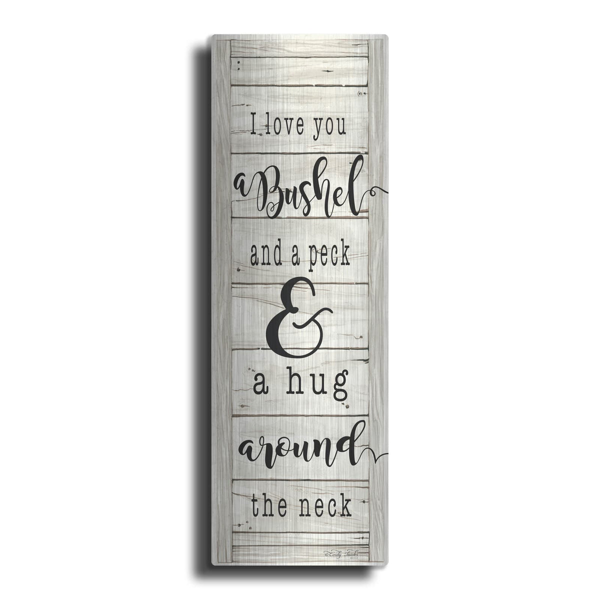 'Hug Around the Neck' by Cindy Jacobs – Metal Wall Art