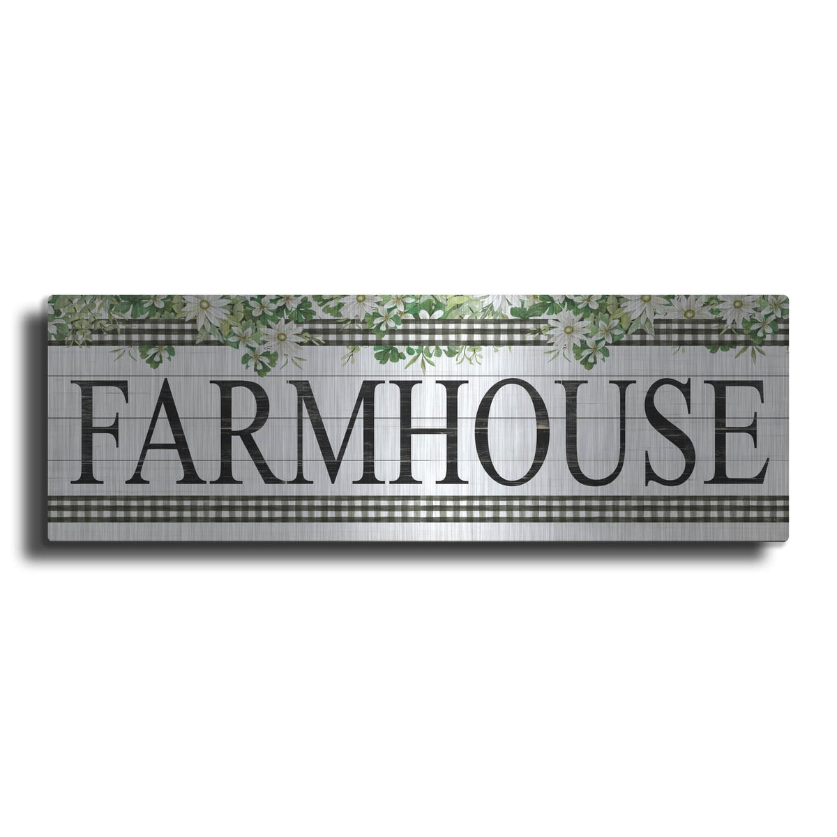 'Farmhouse Floral' by Cindy Jacobs – Metal Wall Art