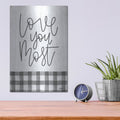 'Love You Most' by Imperfect Dust – Metal Wall Art, 12x16 room view