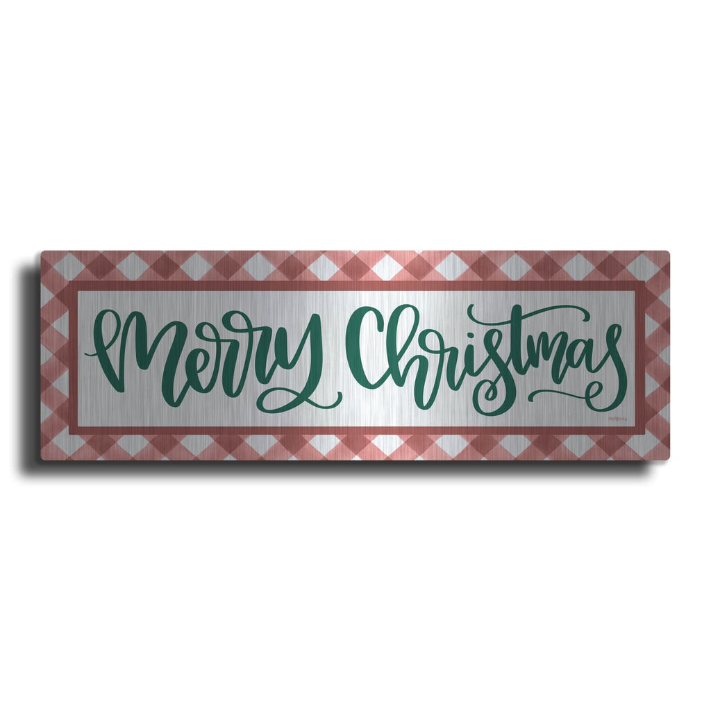 'Merry Christmas Argyle' by Imperfect Dust – Metal Wall Art