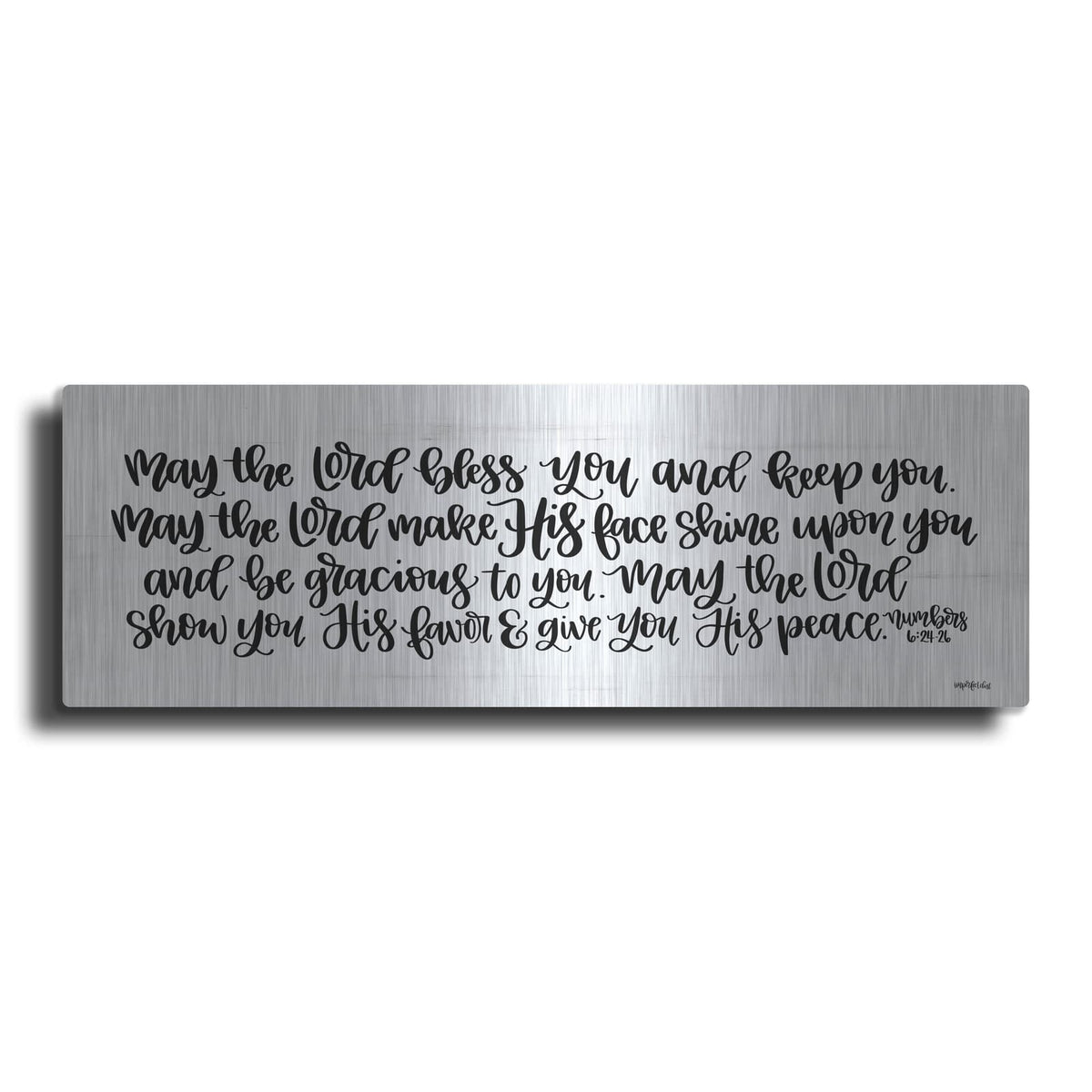 'May the Lord Bless You and Keep You' by Imperfect Dust – Metal Wall Art