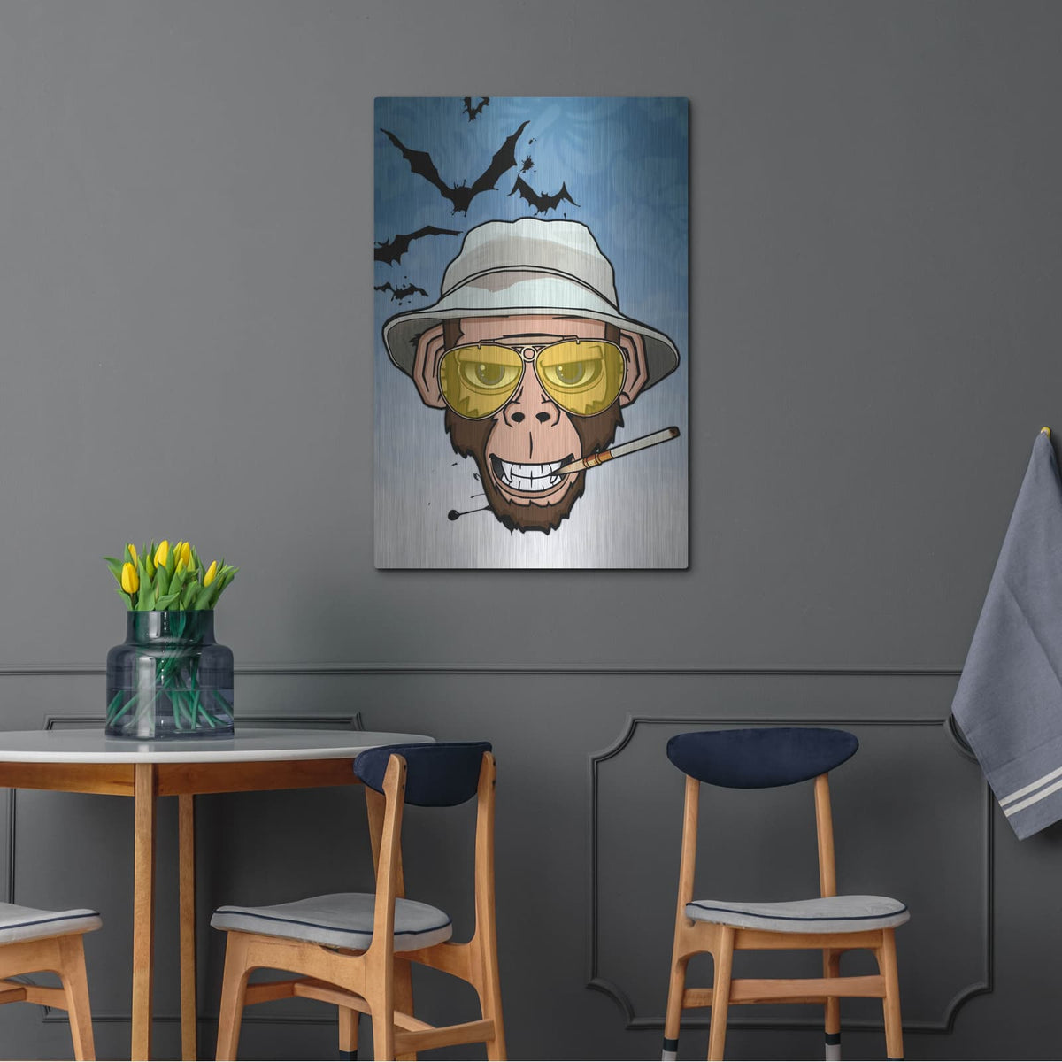 'Monkey Business in Las Vegas' by Nicklas Gustafsson – Metal Wall Art, 24x36 room view