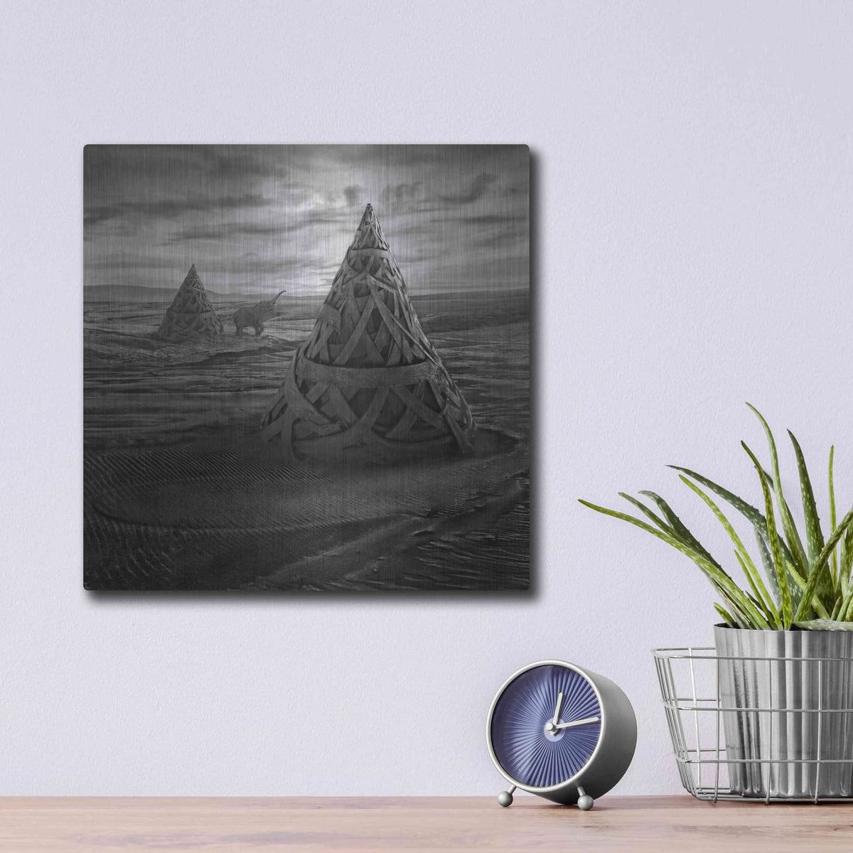 'Oddland' by Dariusz Klimczak – Metal Wall Art, 12x12 room view