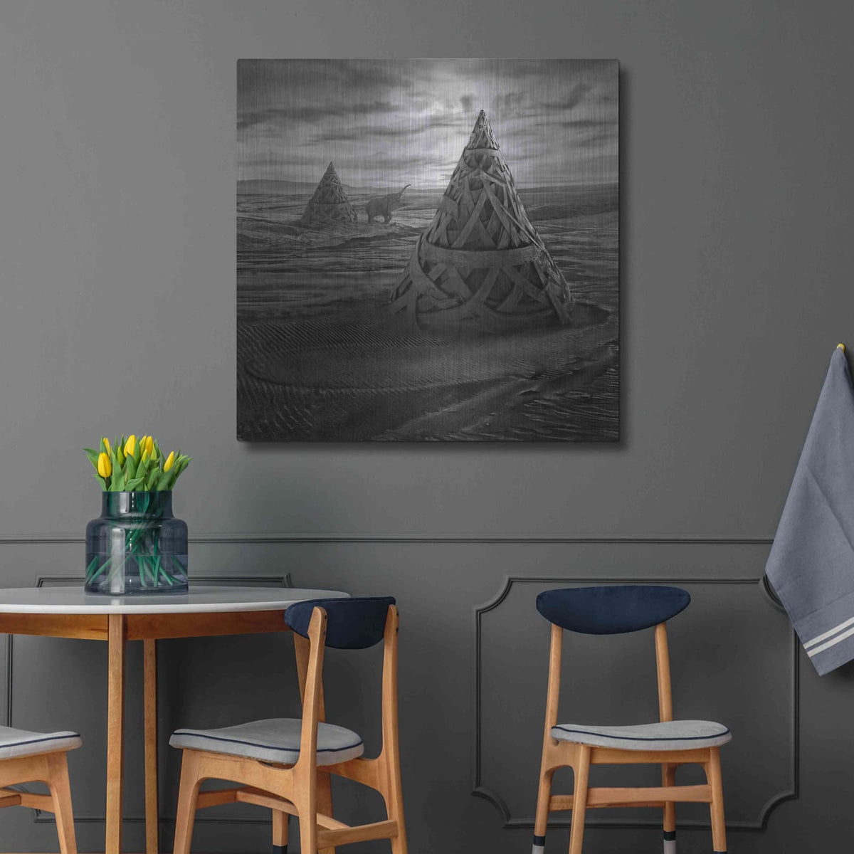 'Oddland' by Dariusz Klimczak – Metal Wall Art, 36x36 room view