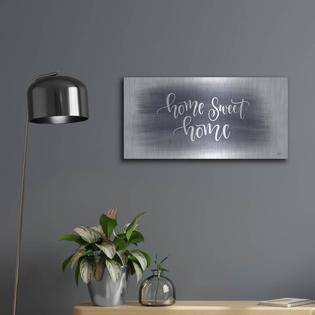 'Home Sweet Home Starry Sky' by Imperfect Dust – Metal Wall Art, 24x12 room view
