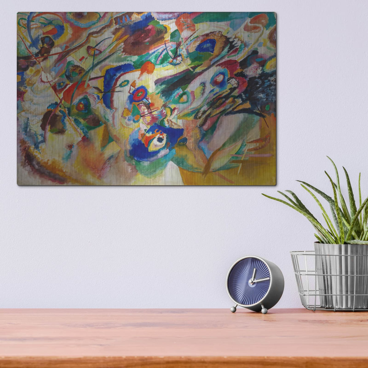 'Sketch 2 for Composition VII' by Wassily Kandinsky – Metal Wall Art, 16x12 room view