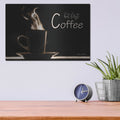 'But First Coffee' by Lori Deiter – Metal Wall Art, 16x12 room view