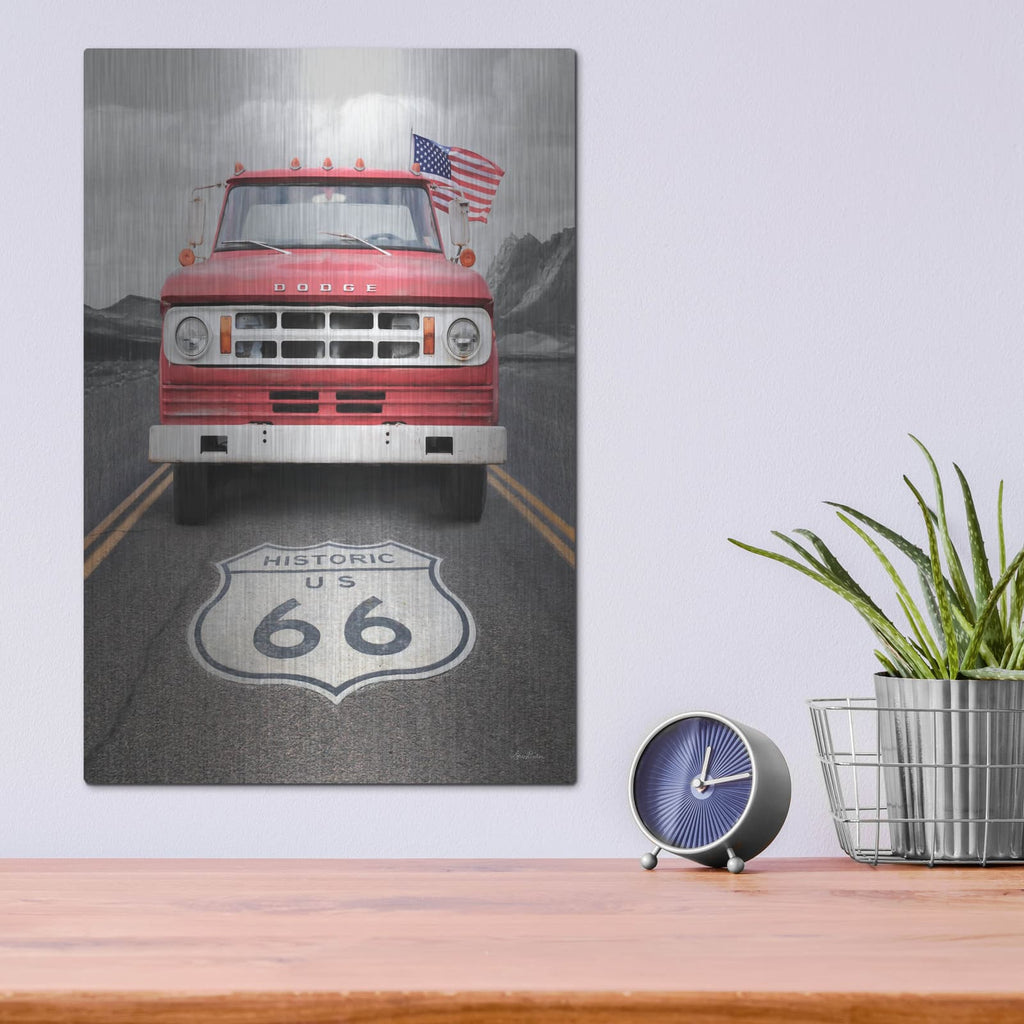 'Dodge on Route 66' by Lori Deiter – Metal Wall Art, 12x16 room view