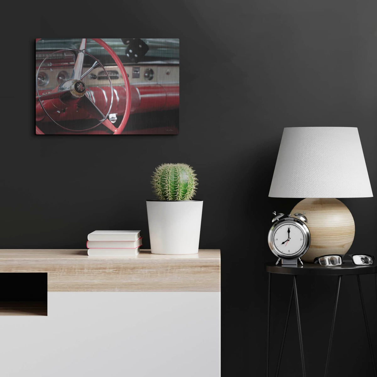 '1955 Buick Supra' by Lori Deiter – Metal Wall Art, 24x16 room view