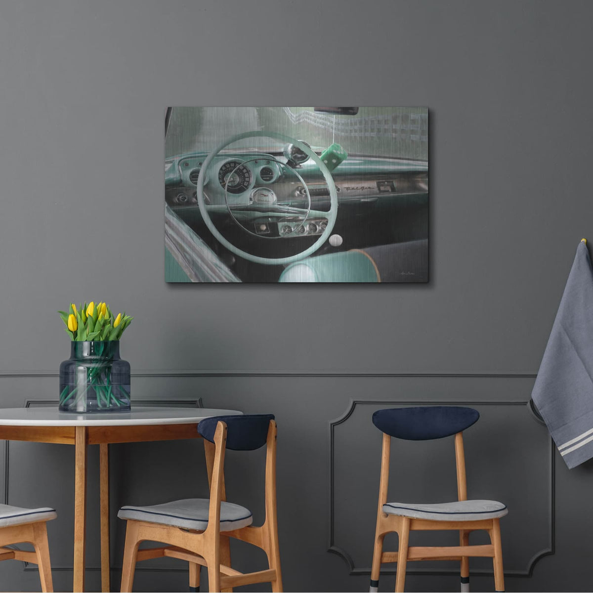 '1957 Chevy Bel-Air' by Lori Deiter – Metal Wall Art, 36x24 room view