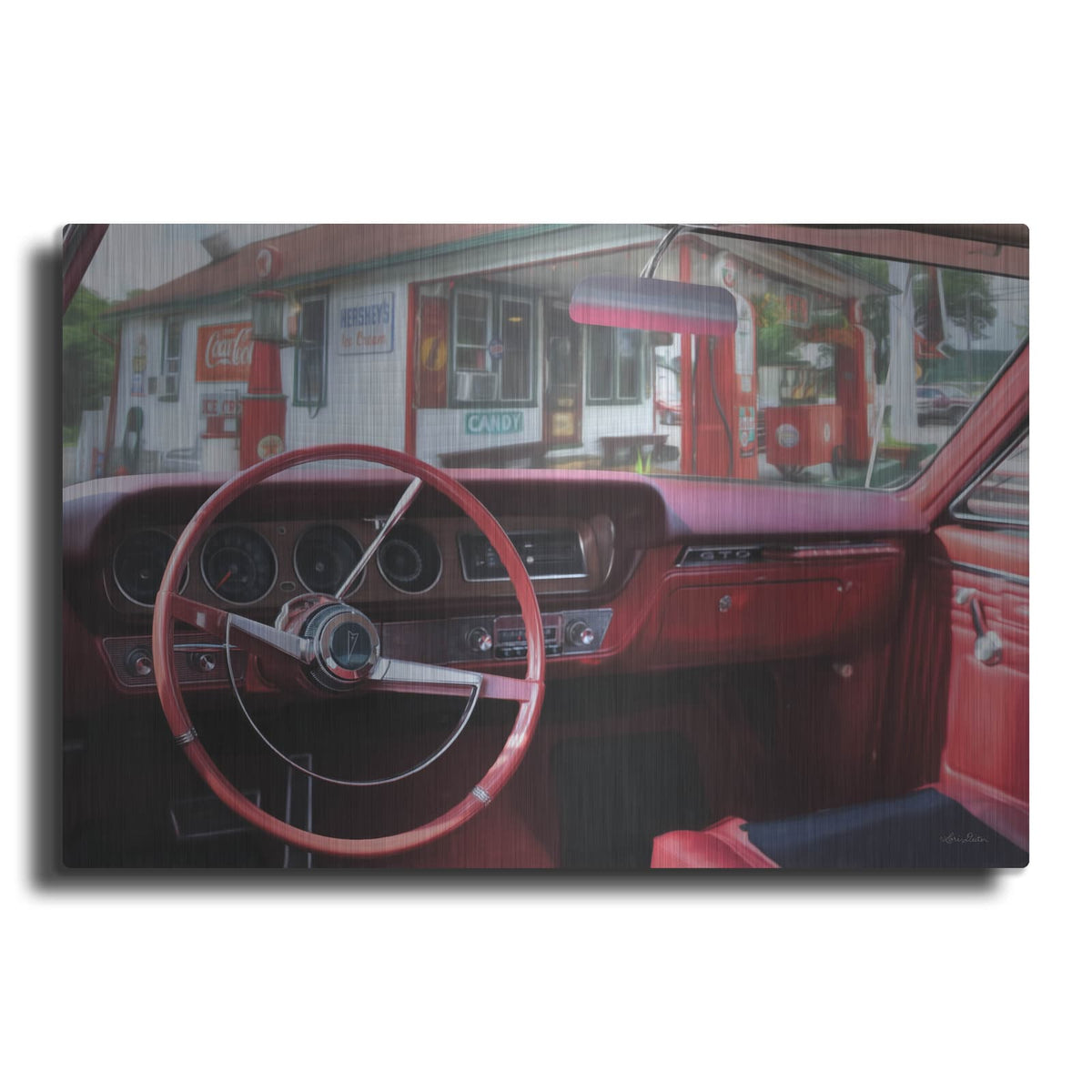 'Pontiac GTO Pitstop' by Lori Deiter – Metal Wall Art