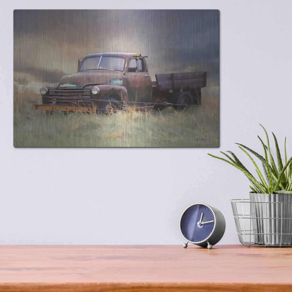'Rusty Chevy' by Lori Deiter – Metal Wall Art, 16x12 room view