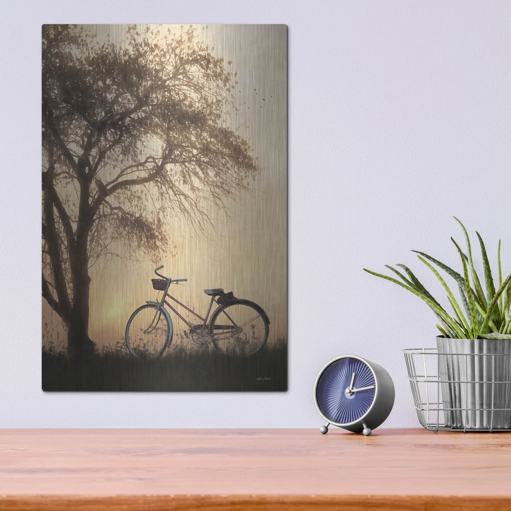 'Foggy Morning Sunrise' by Lori Deiter – Metal Wall Art, 12x16 room view