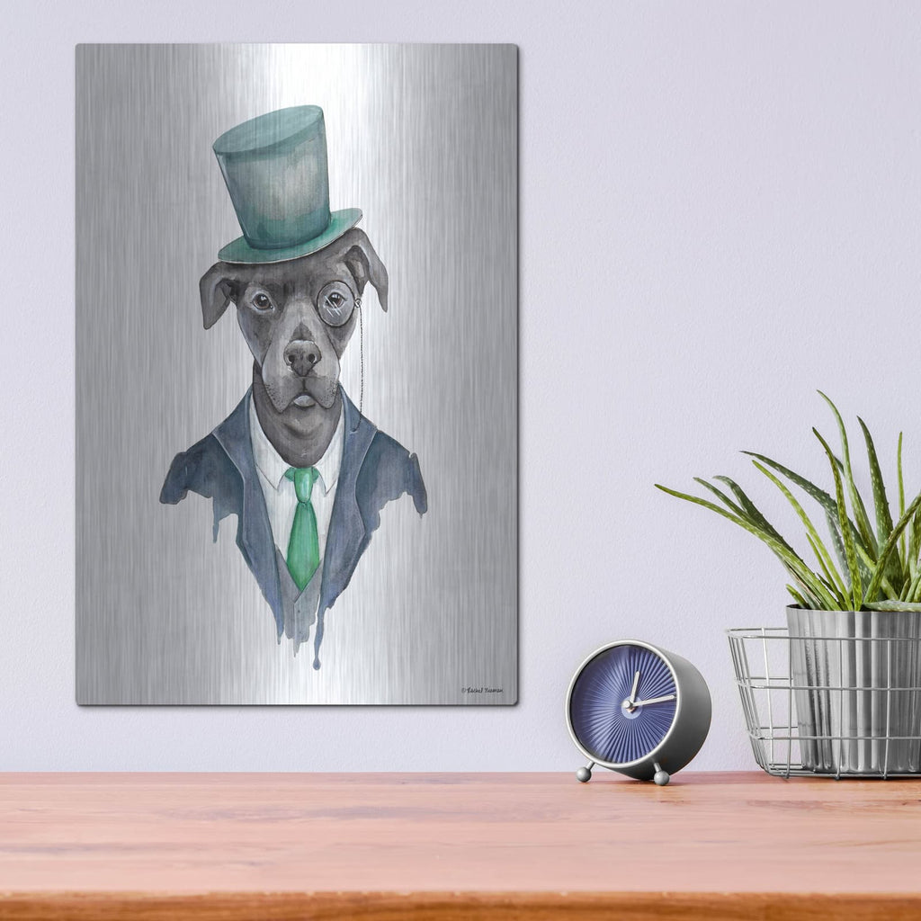'Dapper Dog' by Rachel Nieman – Metal Wall Art, 12x16 room view