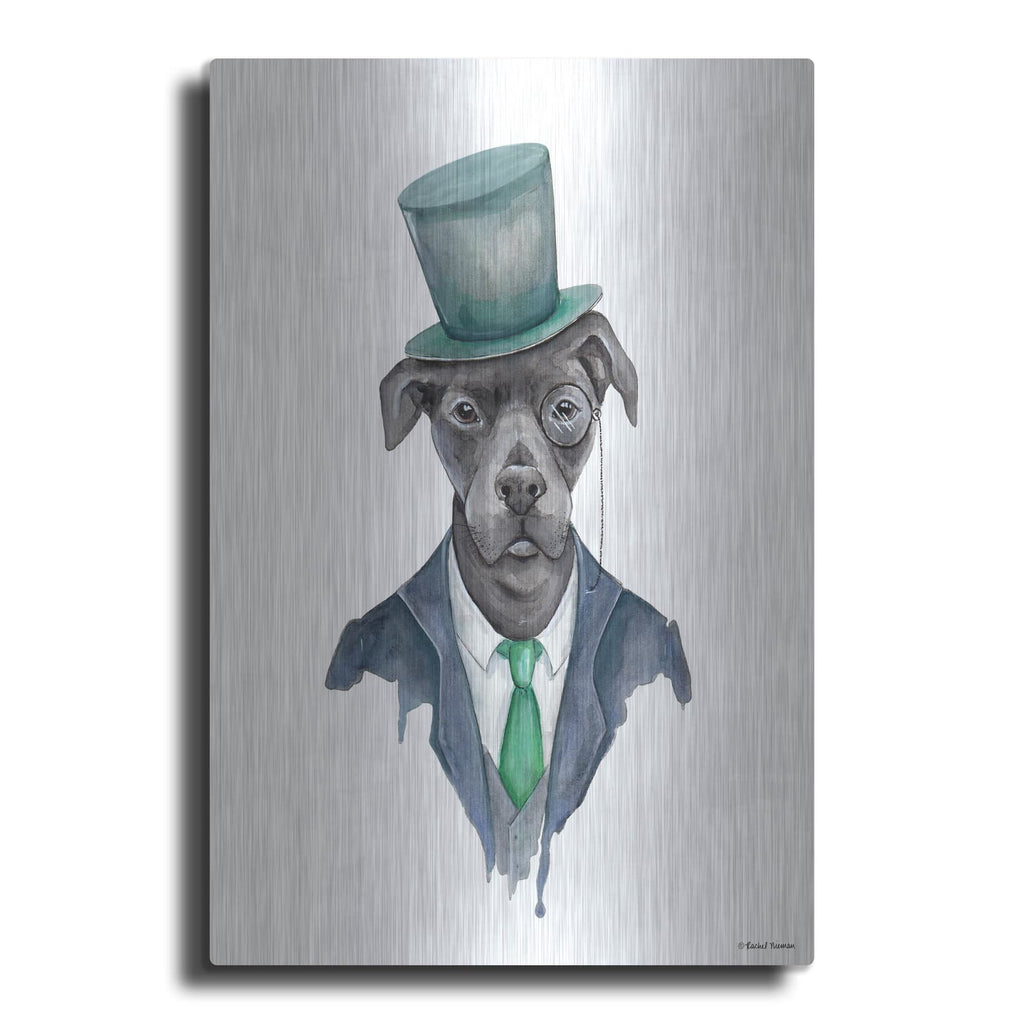 'Dapper Dog' by Rachel Nieman – Metal Wall Art