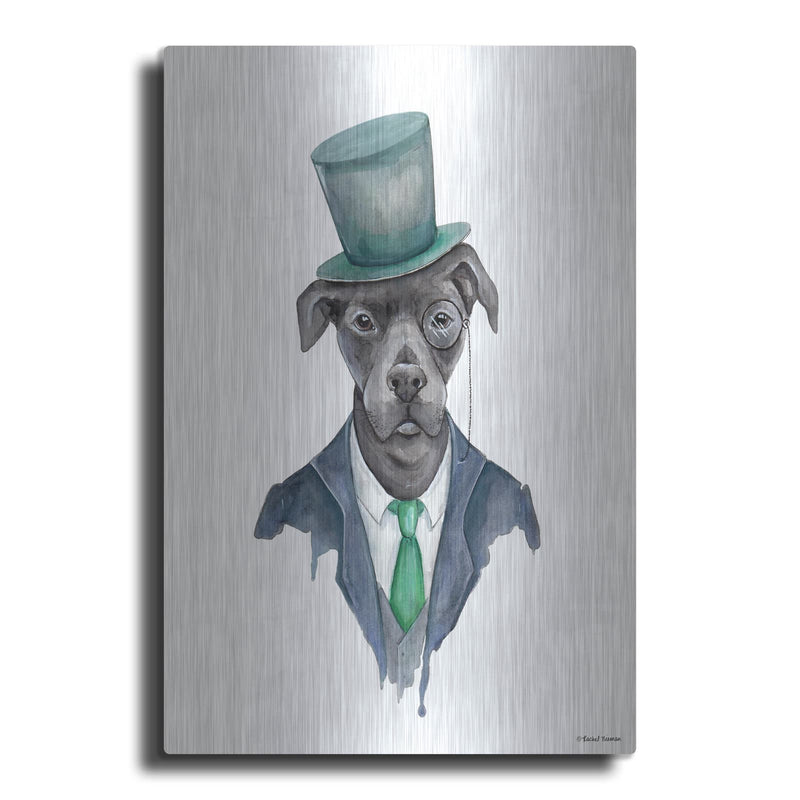 'Dapper Dog' by Rachel Nieman – Metal Wall Art