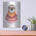 'Sloth in a Sweater' by Rachel Nieman – Metal Wall Art, 12x16 room view