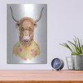 'Yak in Yellow' by Rachel Nieman – Metal Wall Art, 12x16 room view