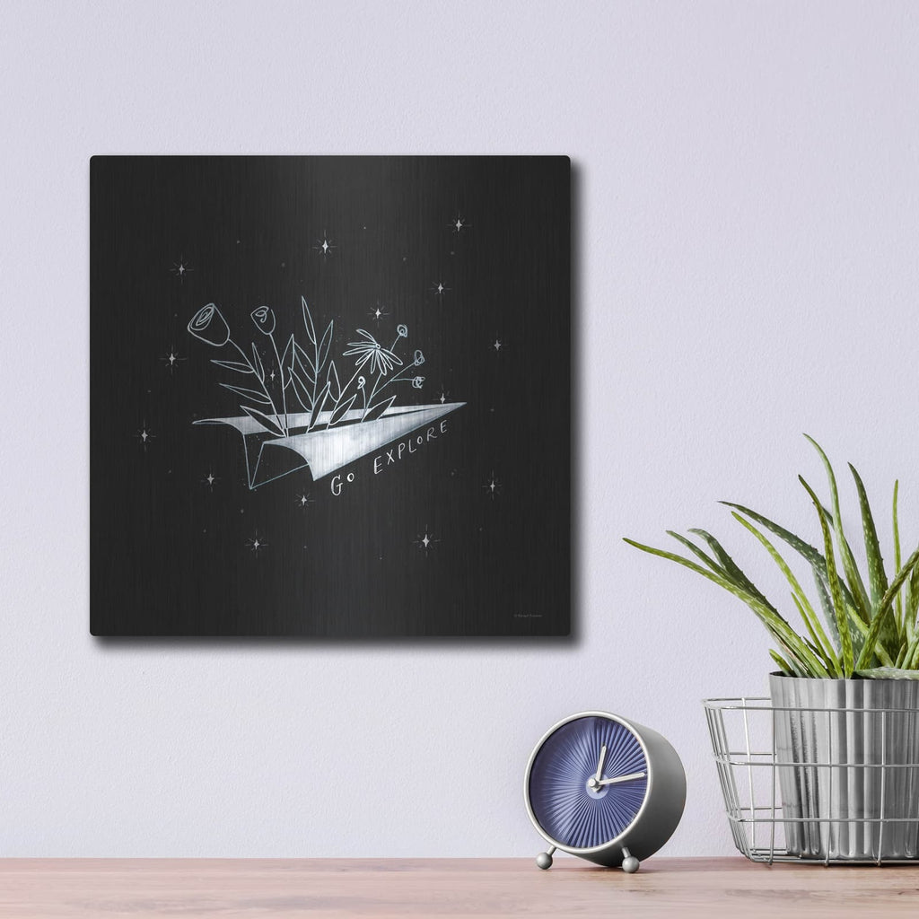'Go Explore' by Rachel Nieman – Metal Wall Art, 12x12 room view