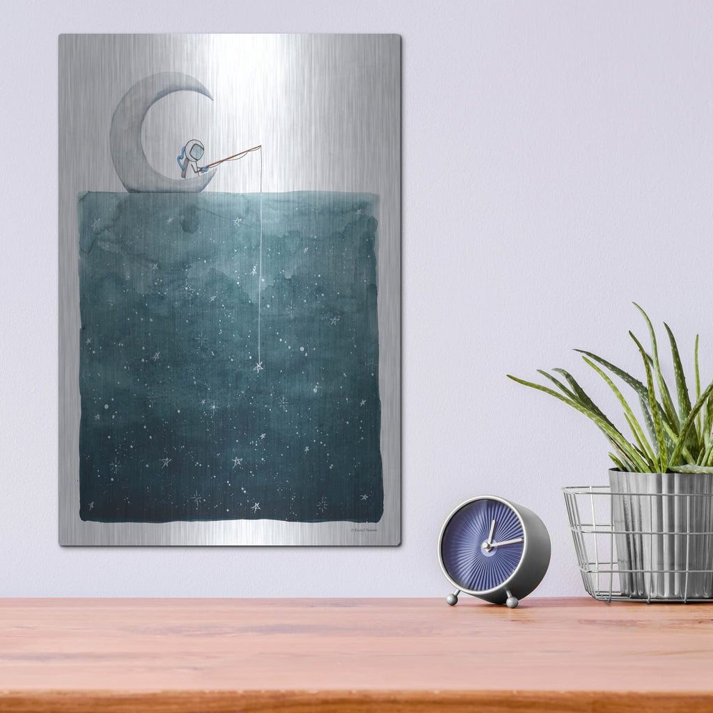 'Fishing For Stars' by Rachel Nieman – Metal Wall Art, 12x16 room view