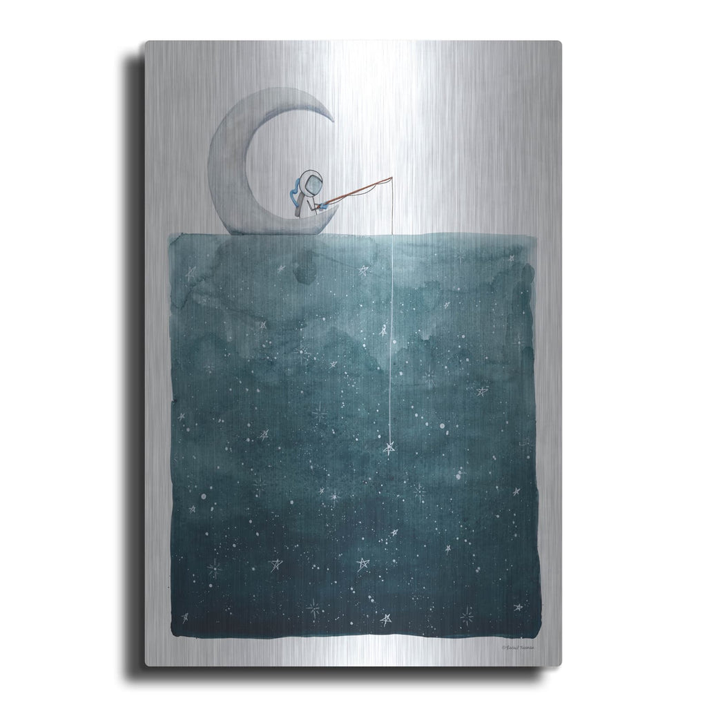 'Fishing For Stars' by Rachel Nieman – Metal Wall Art