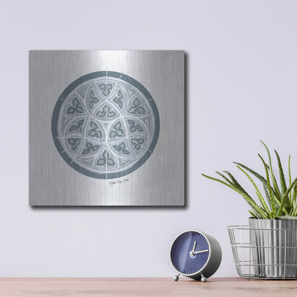 'Geometry Study 2' by Stellar Design Studio – Metal Wall Art, 12x12 room view
