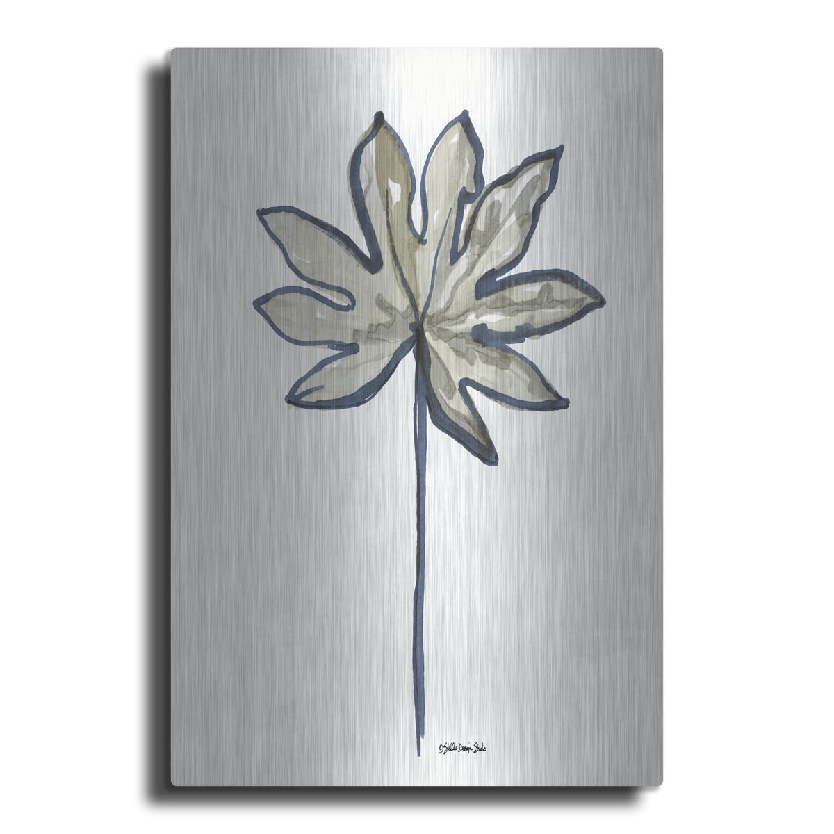 'Modern Palm 2' by Stellar Design Studio – Metal Wall Art